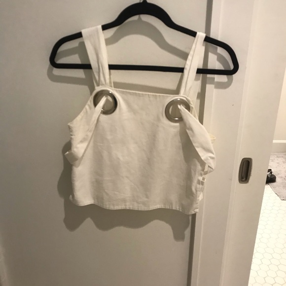 Zara Tops - White Zara Cropped Top